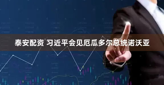泰安配资 习近平会见厄瓜多尔总统诺沃亚