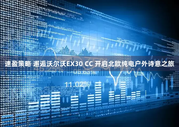 速盈策略 邂逅沃尔沃EX30 CC 开启北欧纯电户外诗意之旅